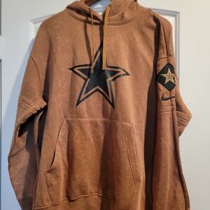 Nike Brown Hoodie with Black Star Logo